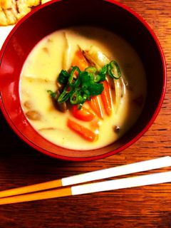 ☆ココナッツ香る根菜豆乳スープ-レシピのメイン写真