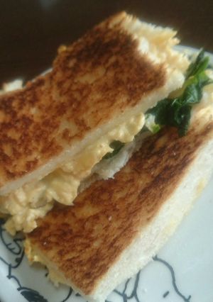 たまごとほうれん草のホットサンド風-レシピのメイン写真