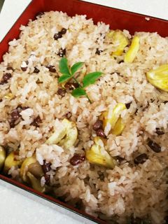 宇和島ばあちゃんの甘い栗入り赤飯-レシピのメイン写真
