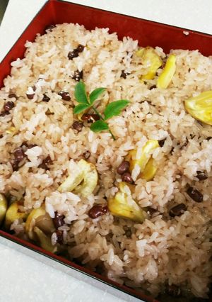 宇和島ばあちゃんの甘い栗入り赤飯-レシピのメイン写真