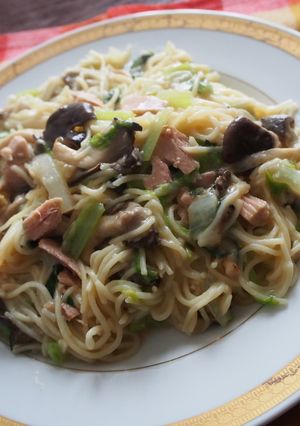 シーチキンと白菜のクリームパスタ♪-レシピのメイン写真