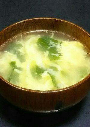 ふわふわ♡たまごわかめスープ-レシピのメイン写真