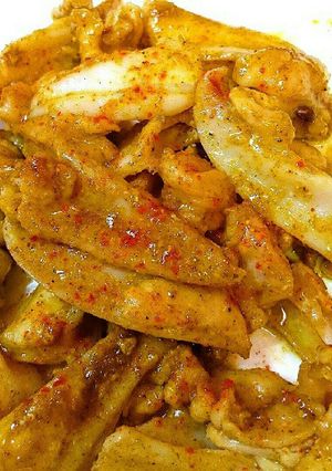 簡単おつまみ♪ヤゲン軟骨でピリ辛カレー-レシピのメイン写真
