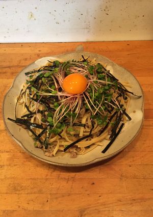 和風ねぎとろパスタ-レシピのメイン写真