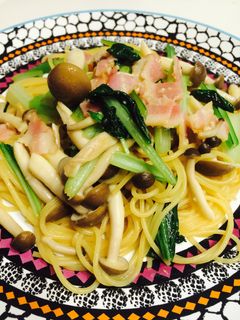 きのことベーコンの和風パスタ♡簡単♡-レシピのメイン写真