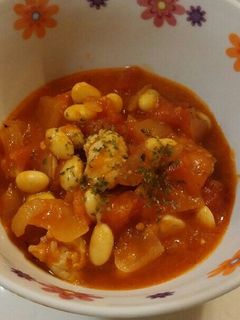 鶏肉と大豆のトマト煮込み♪-レシピのメイン写真