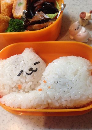 キャラ弁 ねこあつめ まんぞくさん-レシピのメイン写真