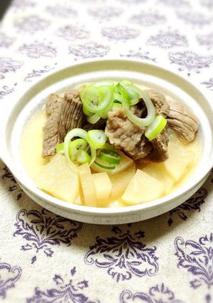 サッパリ美味しい牛すじ塩煮込み♪-レシピのメイン写真