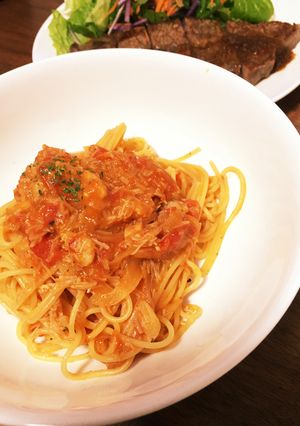 牛乳で蟹のトマトクリームパスタ☆-レシピのメイン写真