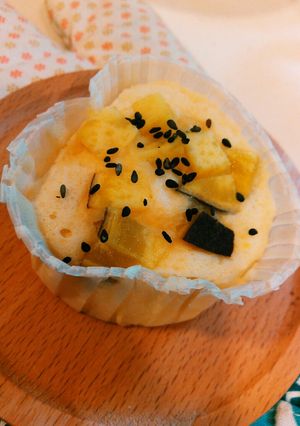 油なし、ふっくらサツマイモ蒸しパン-レシピのメイン写真