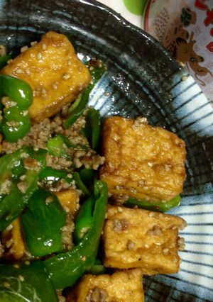 包丁要らず豚ミンチと厚揚げの味噌マヨ炒め-レシピのメイン写真