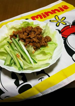 肉味噌サラダうどん-レシピのメイン写真