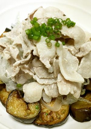 なすの素揚げと豚肉のあっさりポン酢-レシピのメイン写真