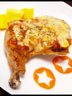 クリスマスに☆ピザ風グリルチキン-レシピのメイン写真