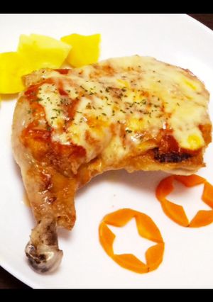 クリスマスに☆ピザ風グリルチキン-レシピのメイン写真