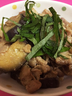 豚肉とナスの味噌炒め大葉のせ-レシピのメイン写真