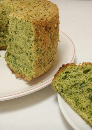 子供と食べよう♪ほうれん草シフォンケーキ-レシピのメイン写真