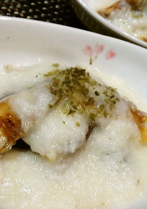 焼魚に飽きたら【焼きサバ山葵とろろがけ】-レシピのメイン写真
