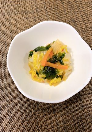 白菜とツナの生姜ごま和え-レシピのメイン写真
