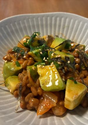 【爆速5分】やみつきアボカド納豆キムチ-レシピのメイン写真