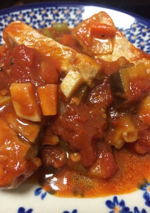 豚ロースのトマト煮〜ゴッドファーザー風〜-レシピのメイン写真