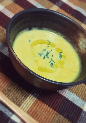 かぼちゃと柿のポタージュ-レシピのメイン写真