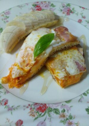 ＊冷凍ホットケーキでアレンジ朝食＊-レシピのメイン写真