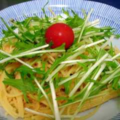 รูปของ 明太子と水菜の和風スパゲティー