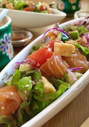サーモンちらしサラダ ✿ご飯盛にも-レシピのメイン写真