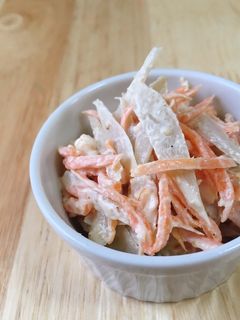 *焼きささみとごぼうのごまマヨ*-レシピのメイン写真