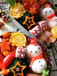 簡単♡キャラ弁♡クリスマス♡スノーマン♡-レシピのメイン写真