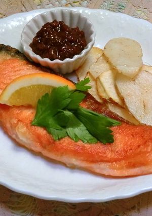 鮭のムニエル、醤油麹添え！！-レシピのメイン写真