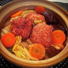 รูปของ れんこん入り肉団子と白菜の中華煮♡