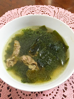 食べるスープ♡牛肉とワカメのスープ♡-レシピのメイン写真