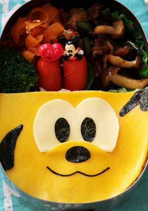 オムライスで簡単☆プルートのキャラ弁-レシピのメイン写真
