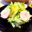 人参ドレッシングがいいレタス鶏ハムサラダ