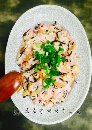 リメイク❤️ひじきの煮物DE梅ひじき炒飯-レシピのメイン写真