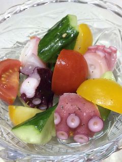 タコと夏野菜のマリネ-レシピのメイン写真