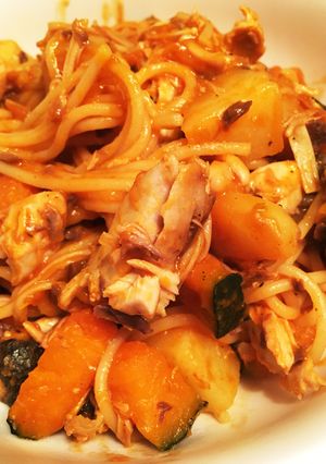ブリのピリ辛パスタ-レシピのメイン写真