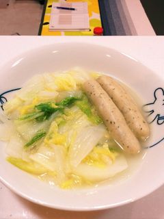 創味シャンタンDXとハーブソーセージ!-レシピのメイン写真