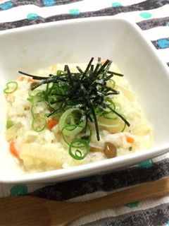 ずぼランチに♪ 豆乳味噌のチーズリゾット-レシピのメイン写真