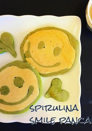 スピルリナお絵かきホットケーキ♪-レシピのメイン写真