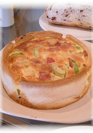 食パンDEズッキーニのキッシュ-レシピのメイン写真