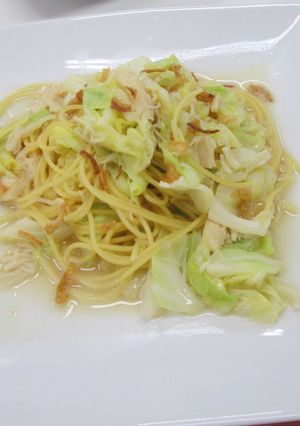 ほたてとキャベツのスパゲティー-レシピのメイン写真