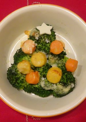 クリスマスツリーサラダ-レシピのメイン写真