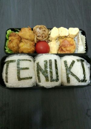 簡単キャラ弁！？海苔だけで手抜き弁当-レシピのメイン写真