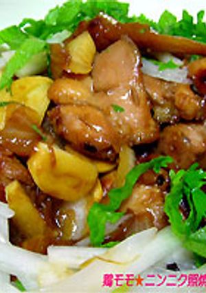 簡単☆鶏肉とニンニク照焼 ﾁｬｰｼｭｰ風-レシピのメイン写真