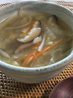 とろ〜りおいしい☆白菜の中華風スープ-レシピのメイン写真