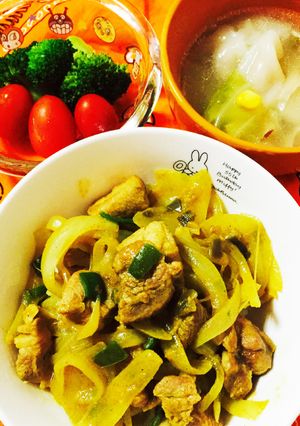 煮込まない 炒めカレー丼-レシピのメイン写真