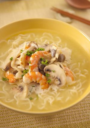 えびのクリーム煮のせラーメン-レシピのメイン写真
